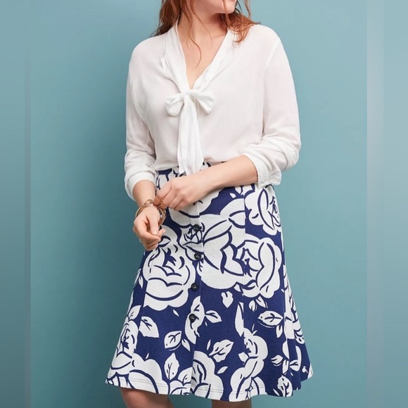 Anthropologie Dresses & Skirts - Maeve for Anthropologie NWOT Amiens Flounced Skirt Size Large